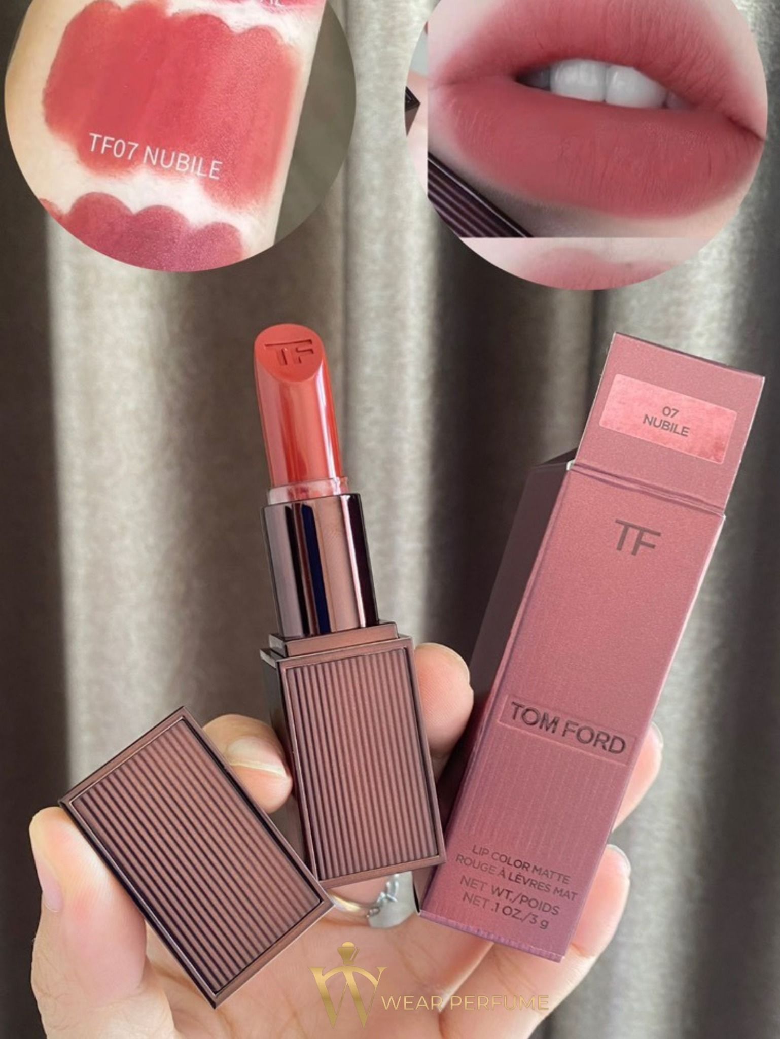  Son Tom Ford 07 Nubile - Màu Hồng Cam Đất (Cafe Rose Limited Edition 2023) 