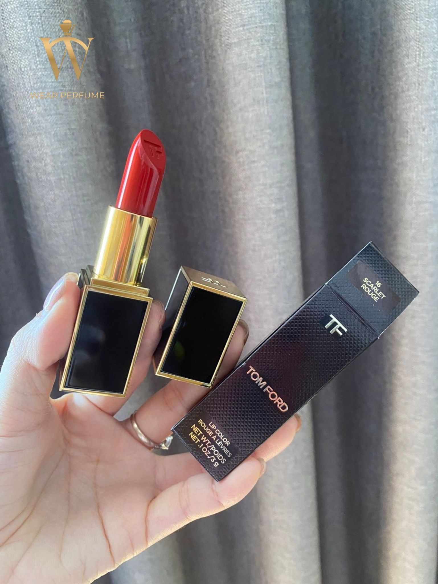  Son Tom Ford 16 Scarlet Rouge - Màu Đỏ Tươi 