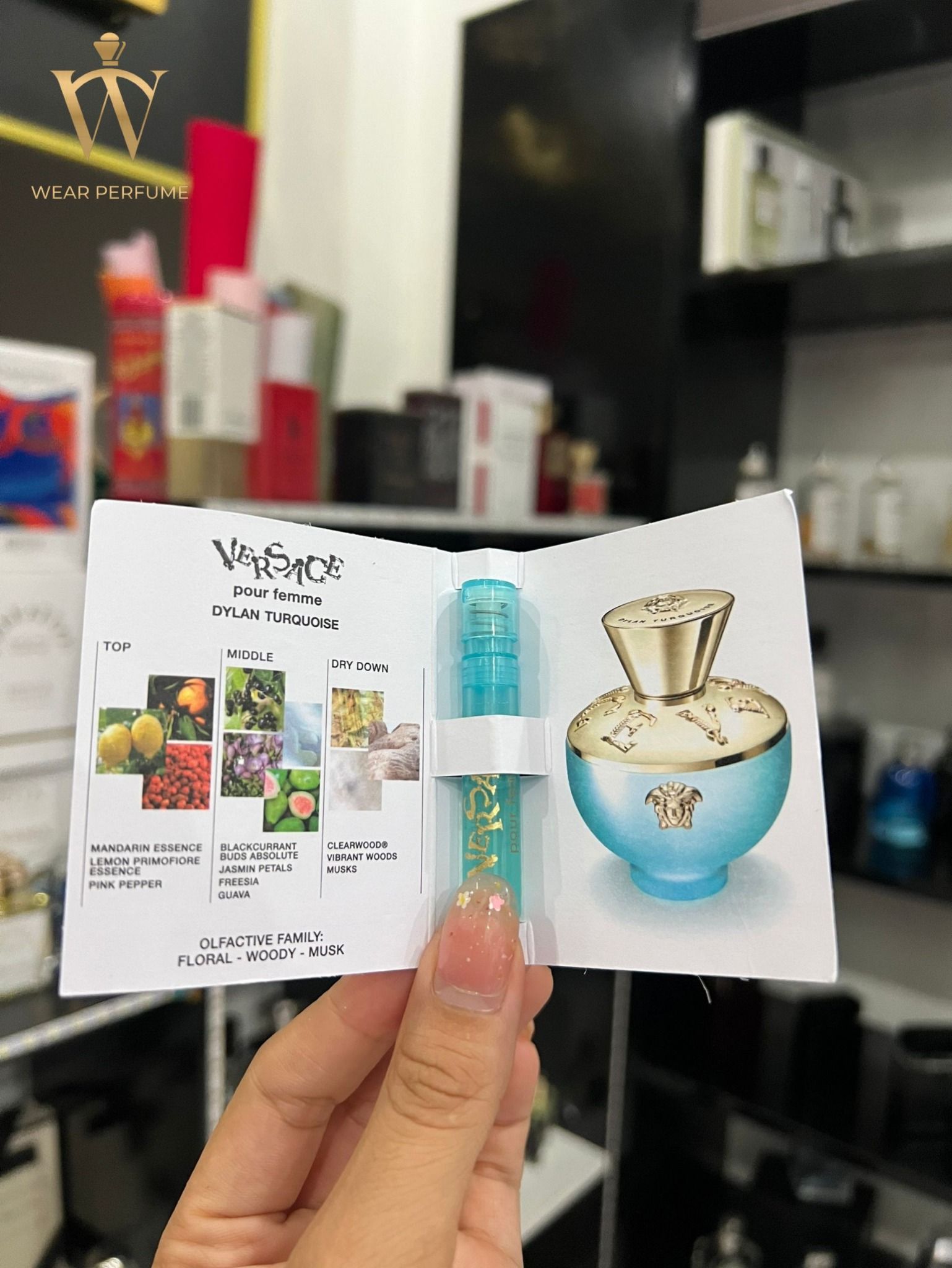  Vial Nước Hoa Nữ Versace Pour Femme Dylan Turquoise 