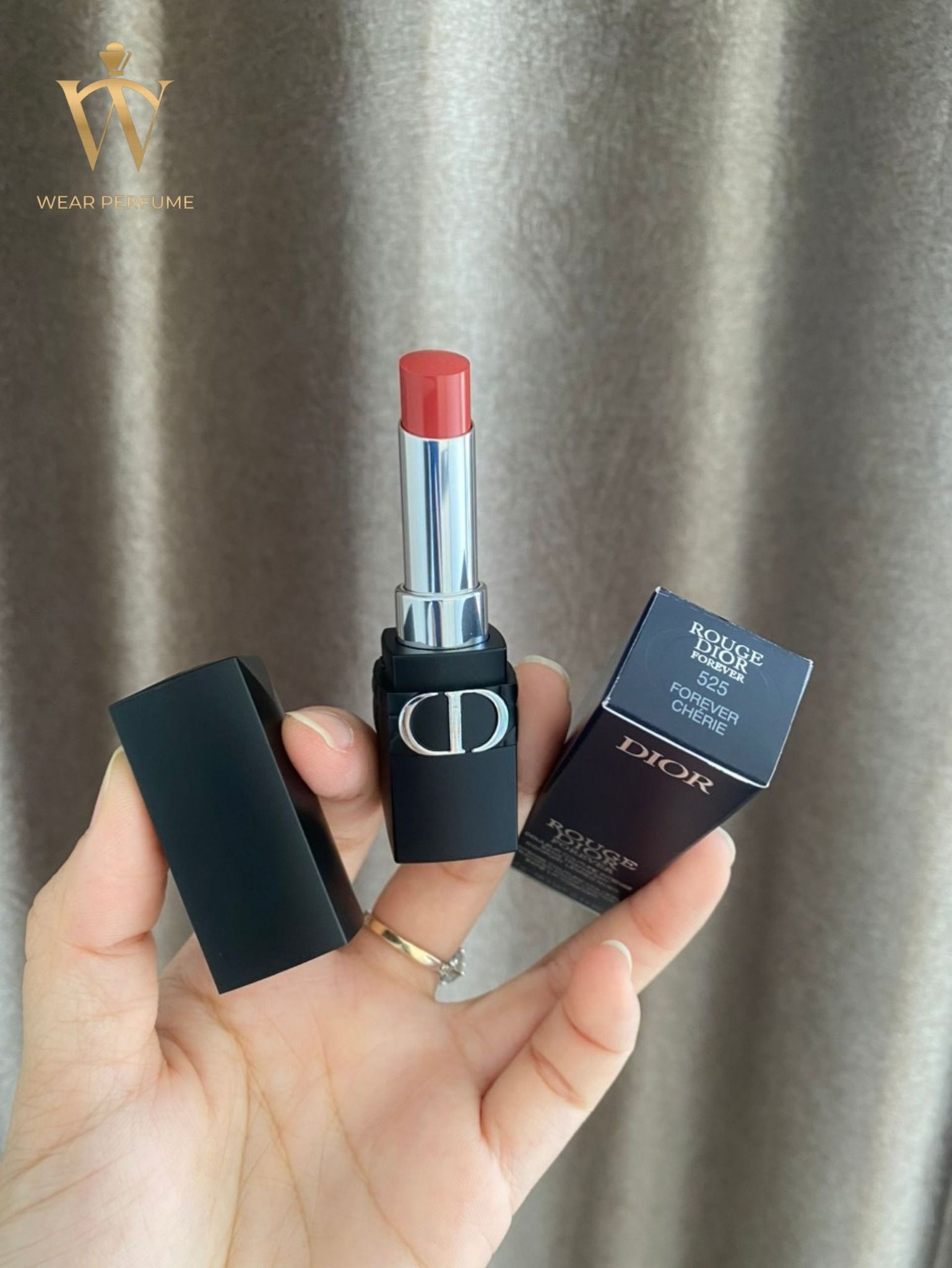  Son Dior Rouge Forever Màu 525 Forever Chérie - Màu Hồng Đất 