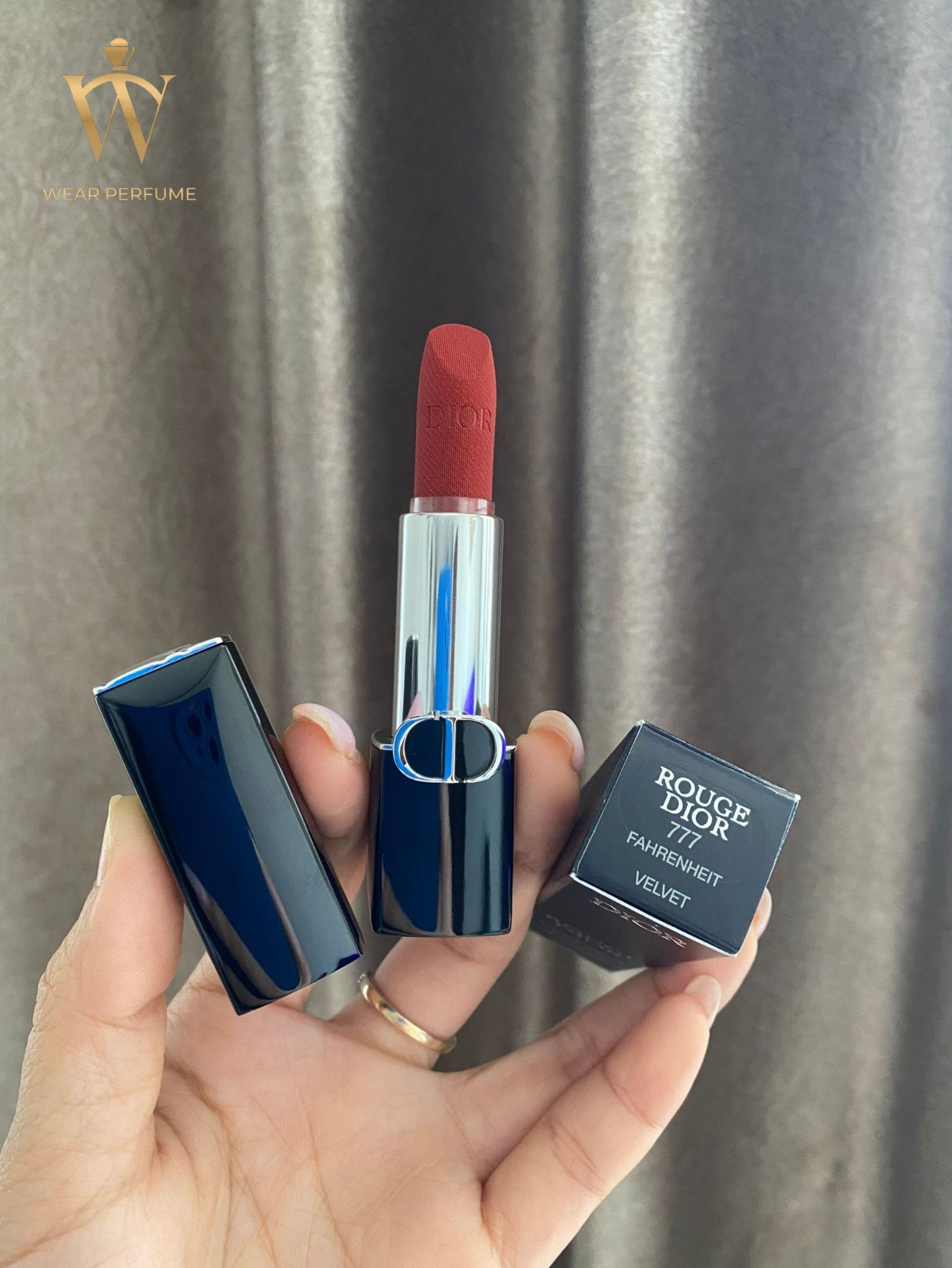  Son Dior Velvet 777 Fahrenheit - Màu Đỏ Cam 