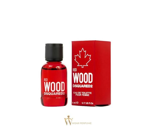 DSQUARED2 RED WOOD POUR HOMME EDT MINI 5ML 