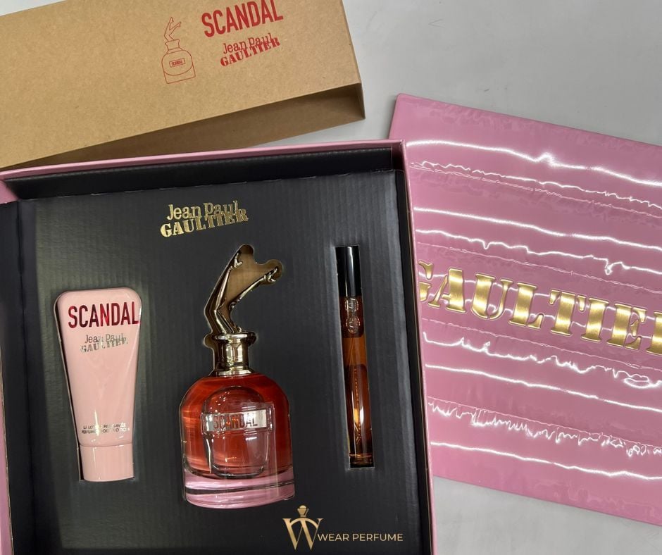  Gift Set Jean Paul Gaultier Scandal 3pcs ( EDP 80ml & Lotion Dưỡng Da 75ml & EDP 10ml ) 