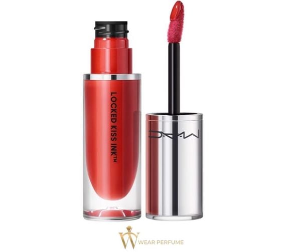  Son MAC 95 Locked Kiss Ink 24h Lipcolour - Màu Đỏ Cam 