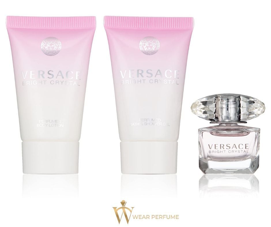  Set Nước Hoa Nữ Versace Bright Crystal Mini Gift Set 3 Món 