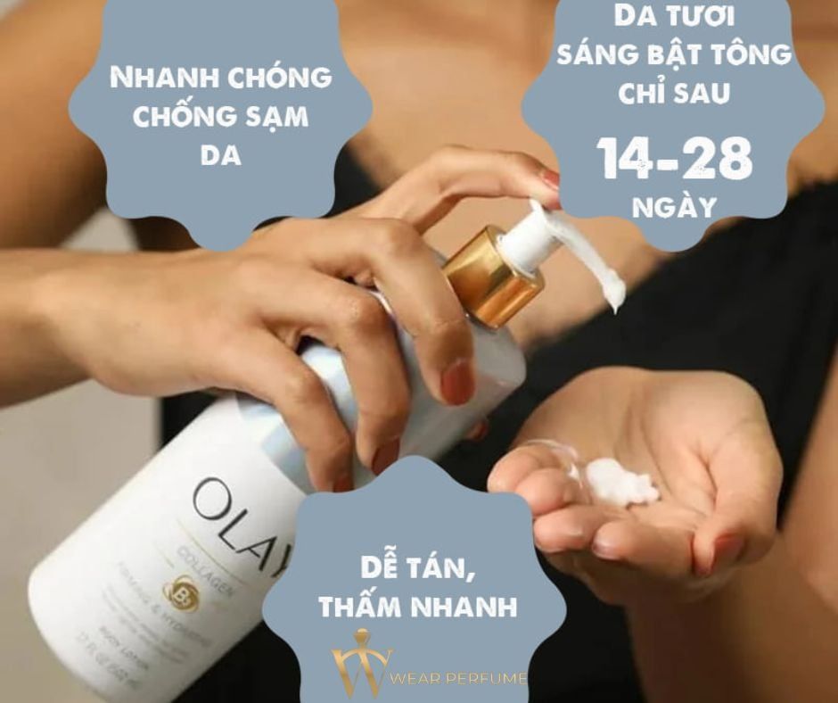  Kem dưỡng thể olay collagen b3 firming & hydrating body lotion 502ML 