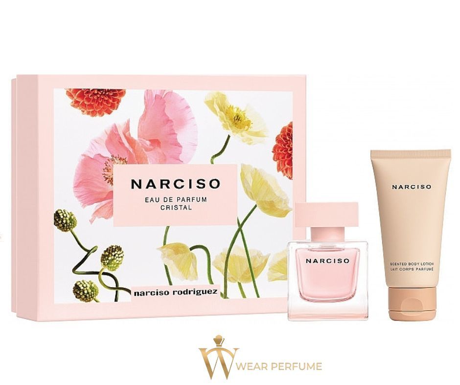  Set Nước Hoa Nữ Narciso Rodriguez Cristal EDP + Lotion 50ml 