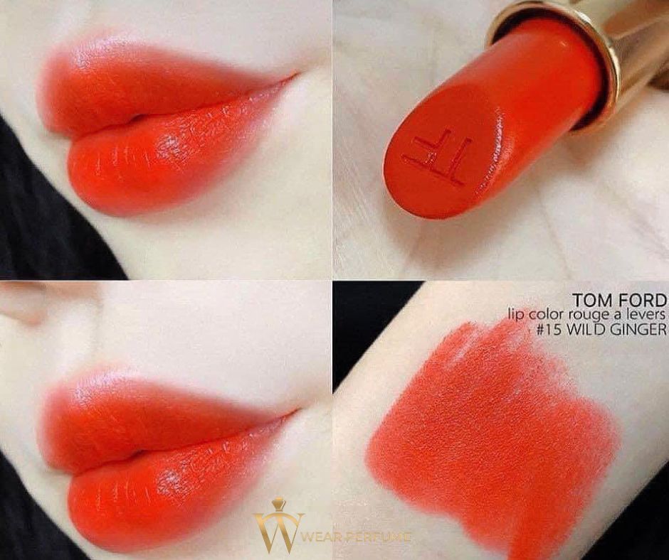  Son Tom Ford Màu 15 Wild Ginger Đỏ Cam 