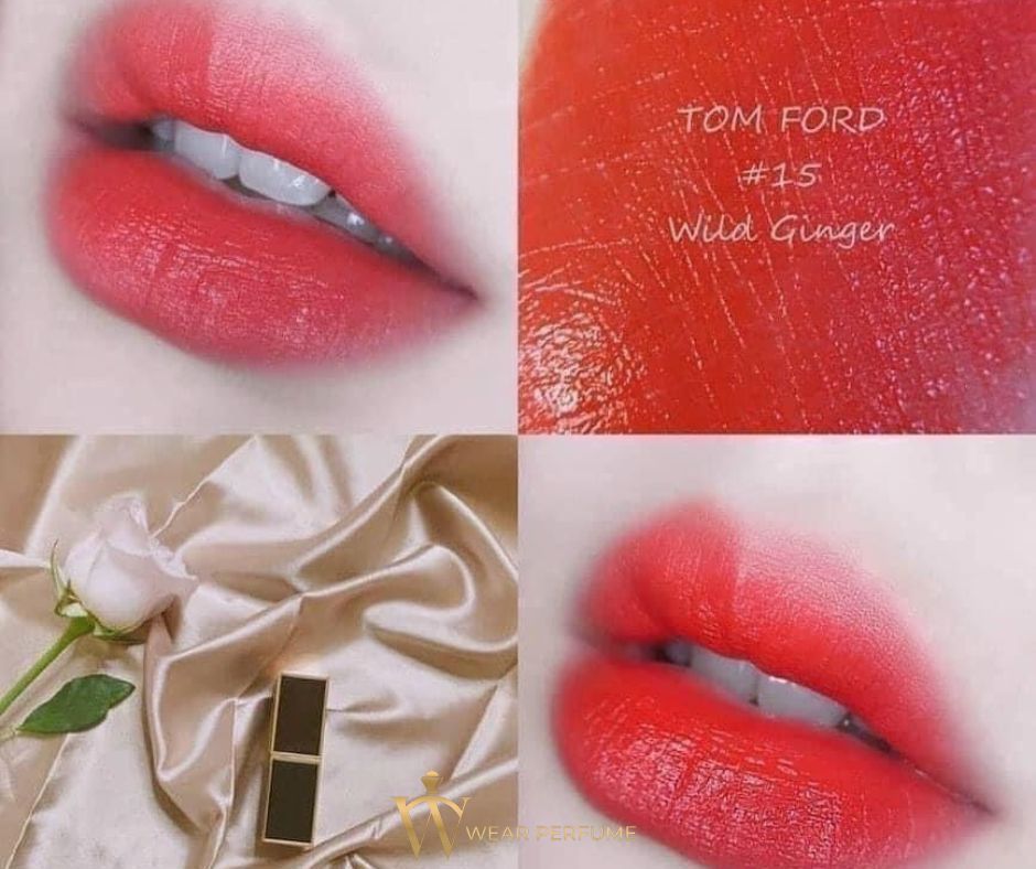  Son Tom Ford Màu 15 Wild Ginger Đỏ Cam 