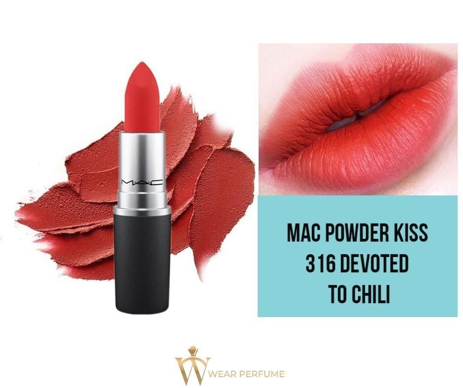  Son MAC Devoted To Chili Màu 316 Đỏ Gạch 