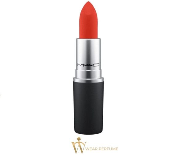  Son MAC Powder Kiss Lipstick Màu 303 Style Shocked - Đỏ Cam 