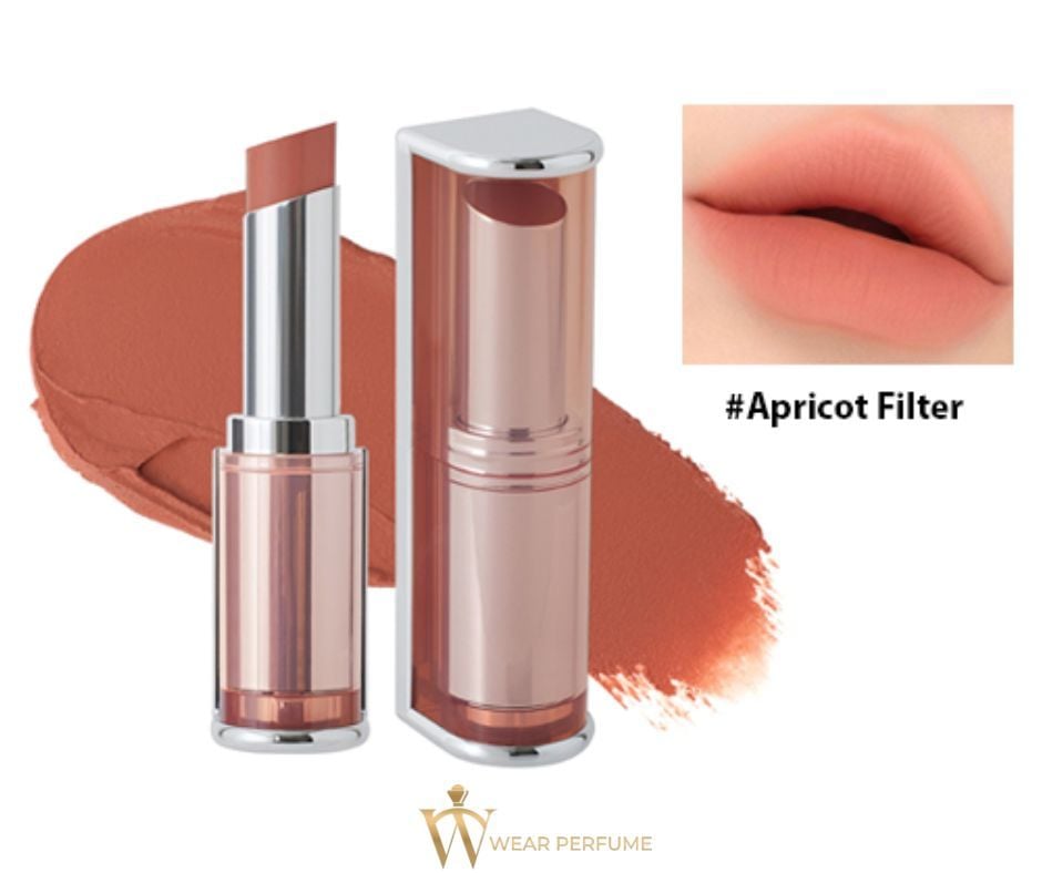  Son Thỏi 3CE Mịn Lì Apricot Filter - Màu Nude San Hô 4g Blur Matte Lipstick 