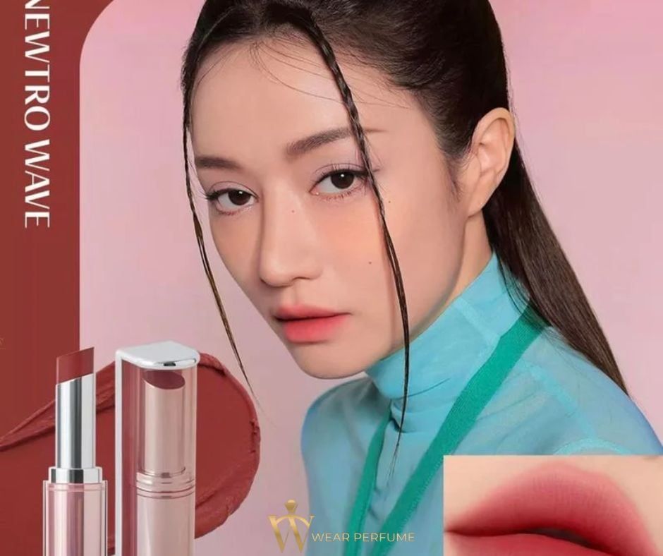  Son Thỏi 3CE Mịn Lì Newtro Wave - Màu Đỏ Thuần 4g Blur Matte Lipstick 