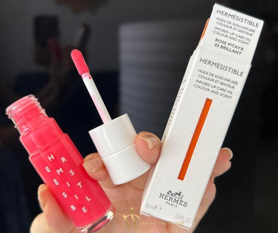  Son Dưỡng Hermès Hermesistible Infused Lip Care Oil 03 Rose Pitaya – Màu Hồng 
