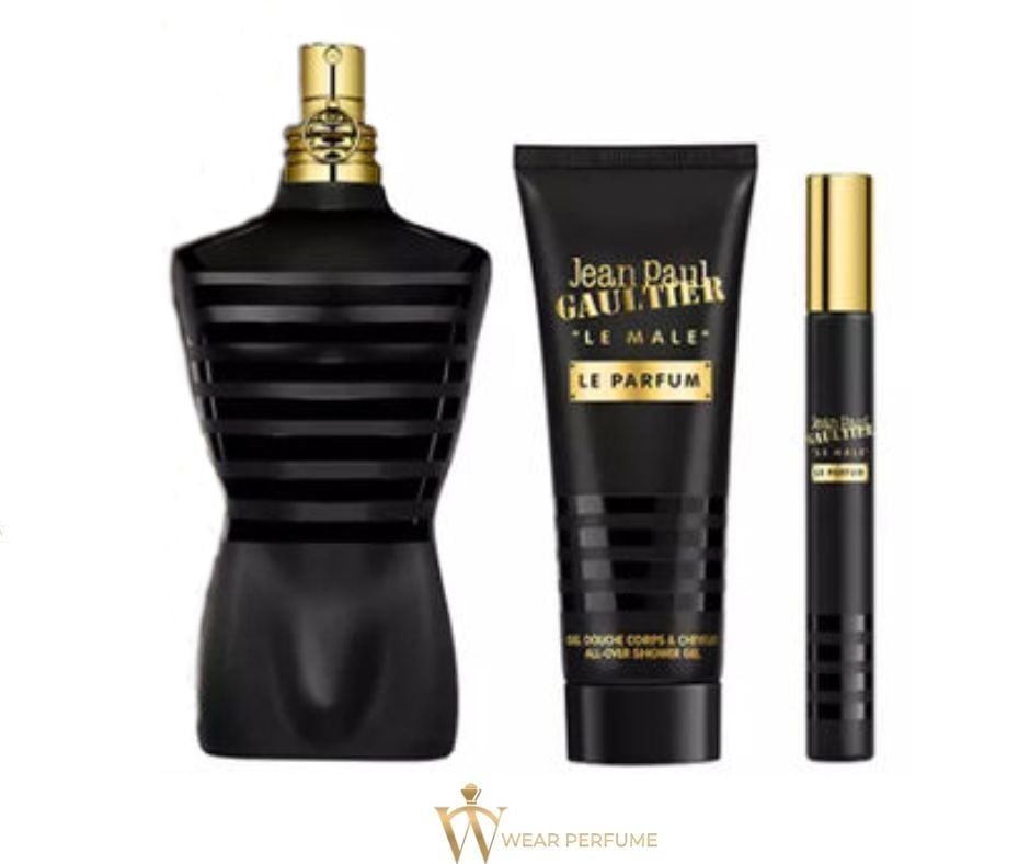  Set Jean Paul Gaultier Le Male Le Parfum 125ml Gift Set 3pcs 