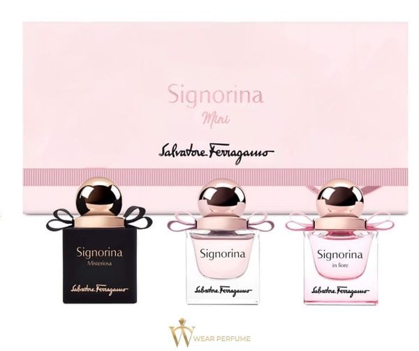  Bộ Quà Tặng Nước Hoa Nữ Salvatore Ferragamo Signorina (3 X 20ML) 