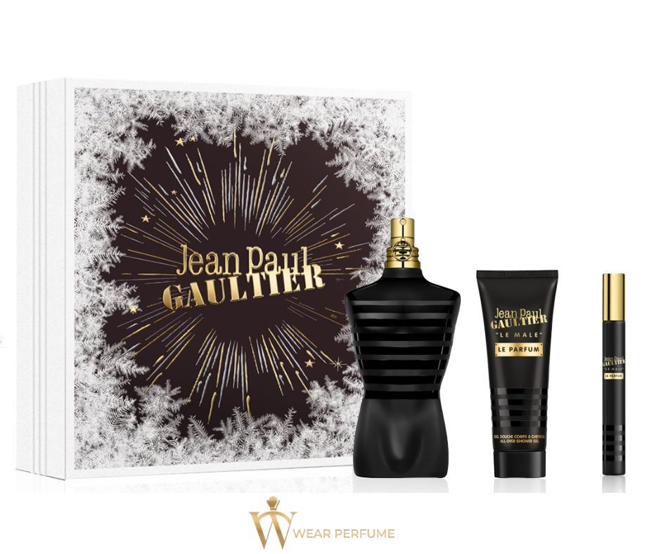  Set Jean Paul Gaultier Le Male Le Parfum 125ml Gift Set 3pcs 