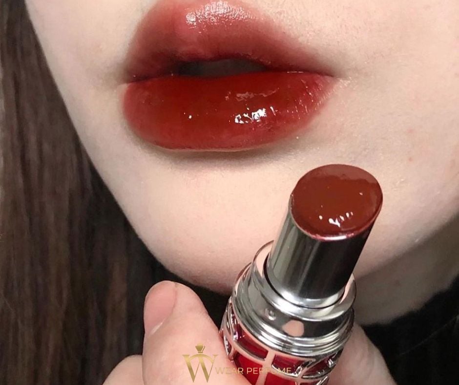  Son YSL Rouge Volupte Candy Glaze 3 Cacao No Boundary – Màu Đỏ Nâu 