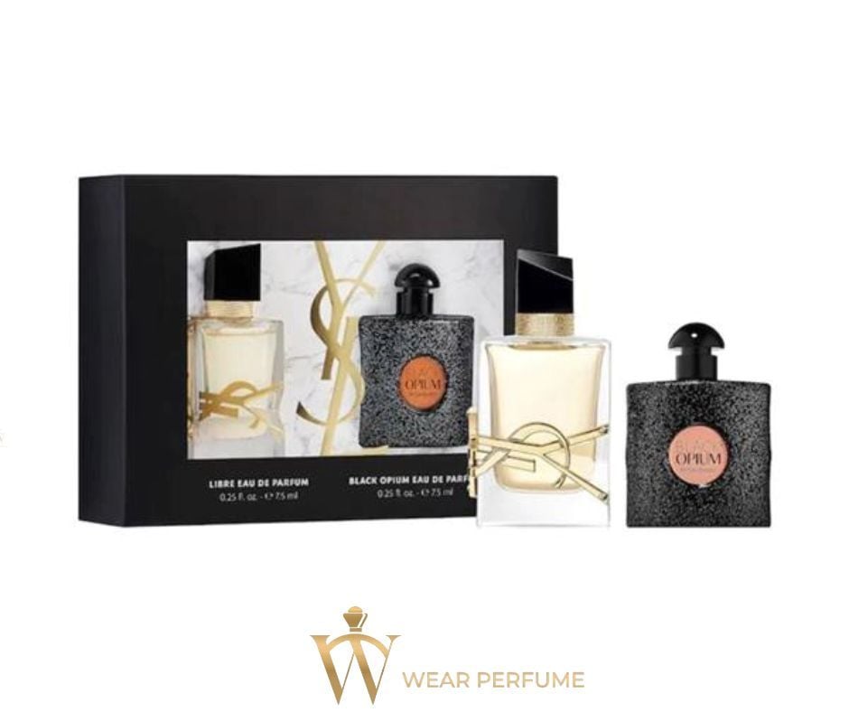  Set Nước Hoa YSL Black Opium EDP & Libre EDP 7.5ml x 2pcs 