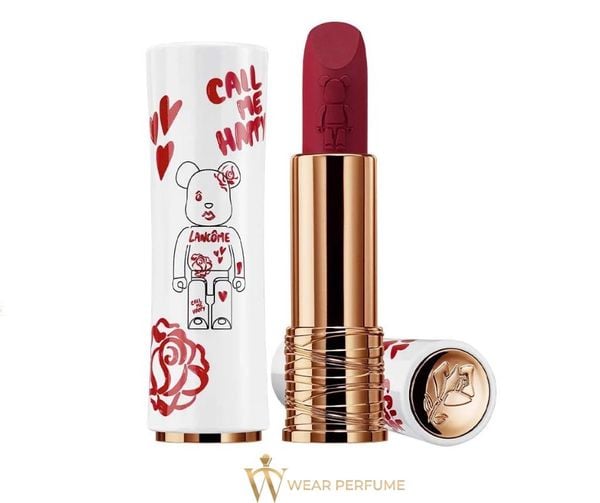  Son Lancome x Bearbrick 888 French Idol (Phiên Bản Giới Hạn) -  Đỏ Cherry 