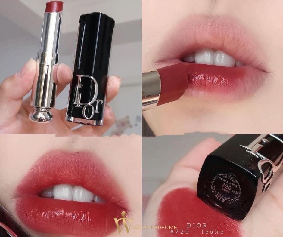  Son Dior Addict Hydrating Shine Lipstick 720 Icône - Màu Hồng Đất 