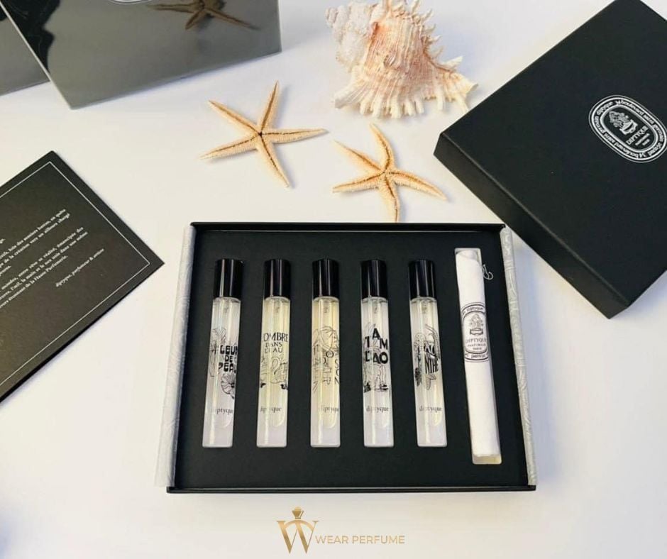  Gift Set nước hoa Diptyque EDP 5 ống 7.5ml dạng xịt 
