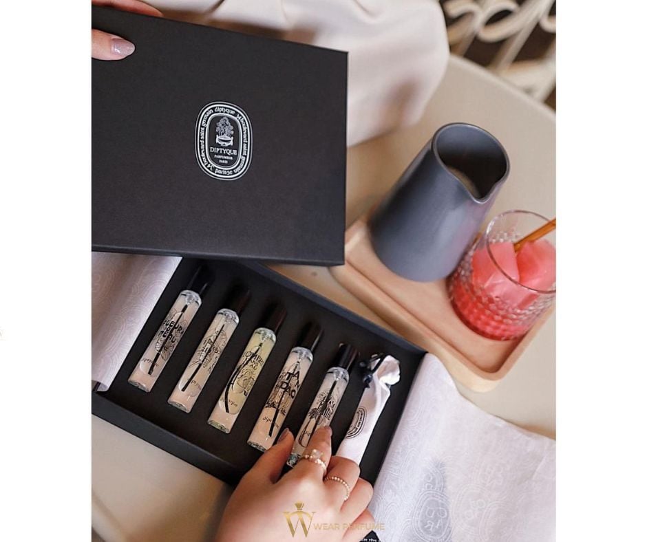  Gift Set nước hoa Diptyque EDP 5 ống 7.5ml dạng xịt 