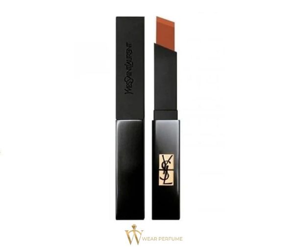  Son YSL Slim Velvet Radical 314 Limitless Cinnabar – Màu Đỏ Nâu Đất 