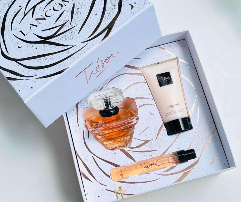  Set Nước Hoa Nữ Lancôme Trésor 3 Món (EDP 50ml, Body Lotion 50ml, EDP 10ml) 