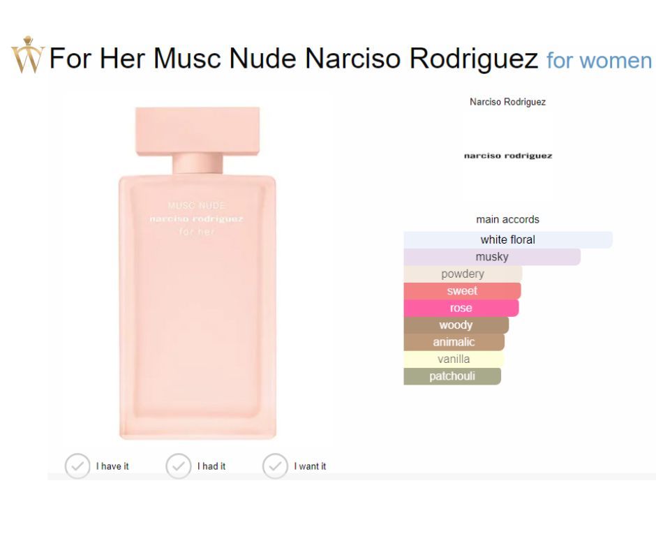  Narciso Rodriguez Musc Nude For Her EDP 