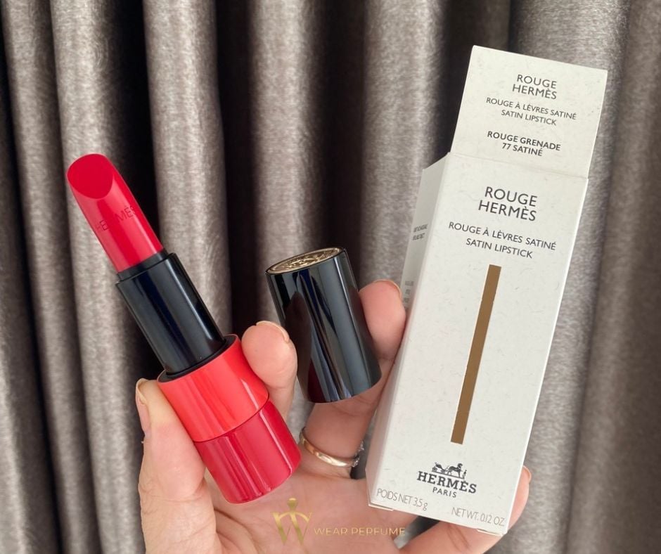  Son Hermes 77 Rouge Grenade - Màu Đỏ Hồng 