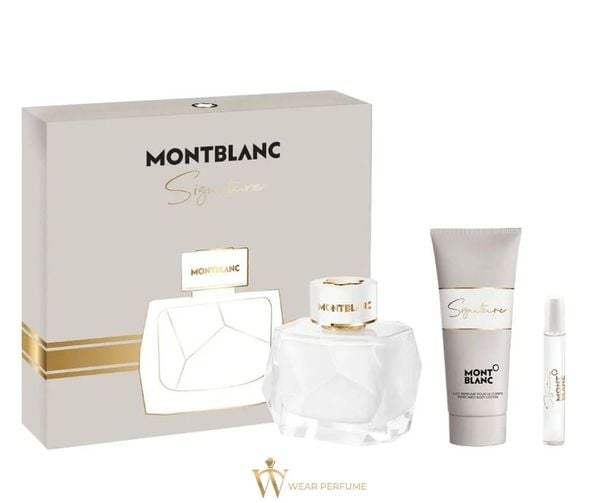  Giftset Nước Hoa MontBlanc Signature EDP ( 90ML + 7.5ML + 100ML ) 