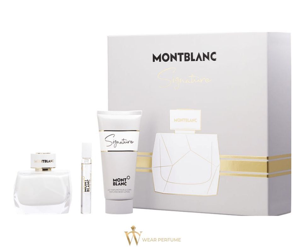  Giftset Nước Hoa MontBlanc Signature EDP ( 90ML + 7.5ML + 100ML ) 
