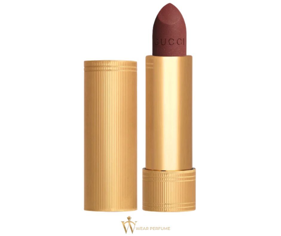  Son Lì Gucci Rouge À Lèvres Mat Lipstick - 519 Pauline Red - Màu Đỏ Đất 