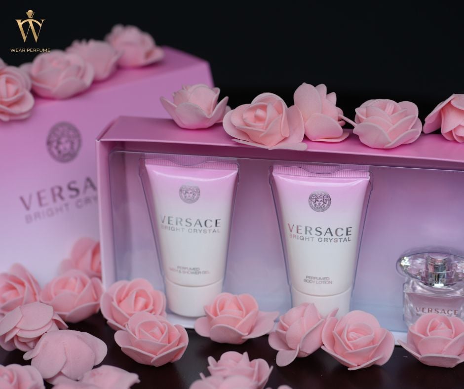  Set Nước Hoa Nữ Versace Bright Crystal Mini Gift Set 3 Món 