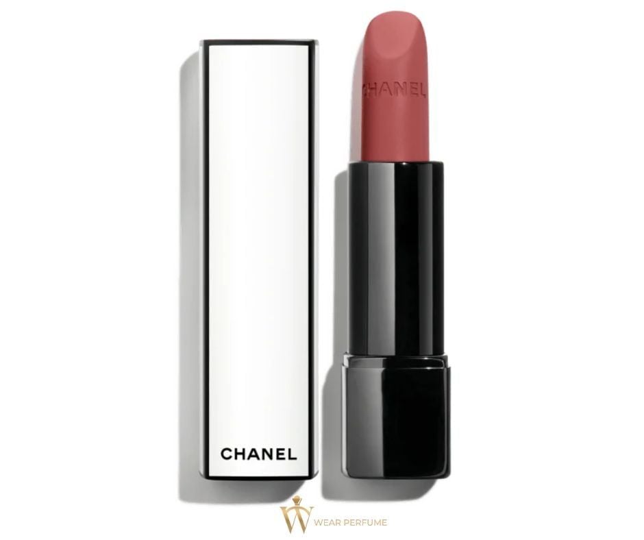  Son Chanel Rouge Allure Velvet Nuit Blanche 06:00 Burnished Rosewood - Màu Hồng Nâu 