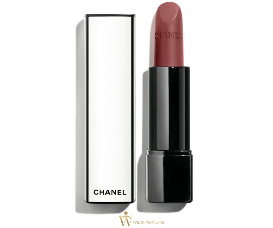  Son Chanel Rouge Allure Velvet Nuit Blanche 04:00 A Warm Brown - Màu Đỏ Nâu Đất 
