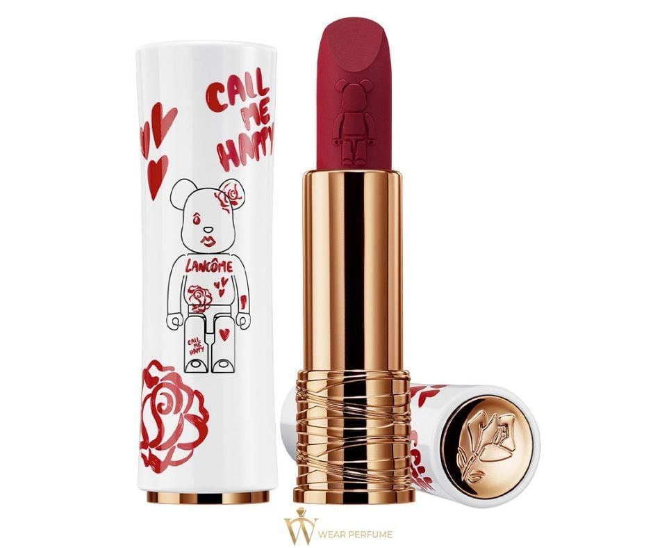  Son Lancome x Bearbrick 299 French Cashmere - Màu Cam Đất (Phiên Bản Giới Hạn) 