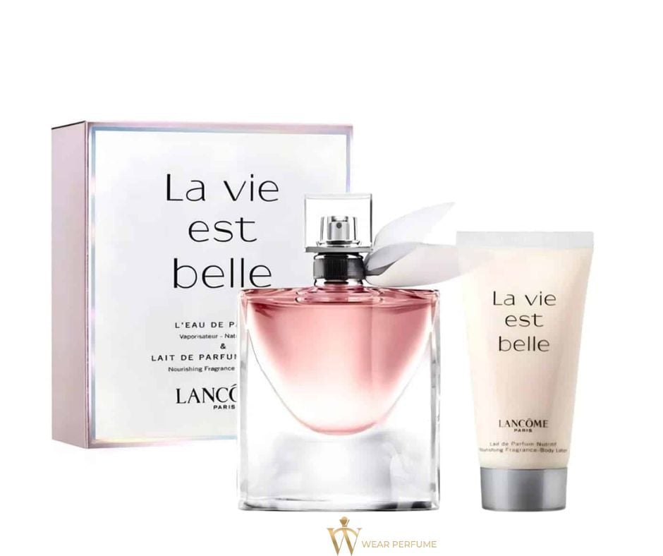  Set Nước Hoa Nữ Lancome Lavie Est Belle EDP (50ml + Body Lotion 50ml) 