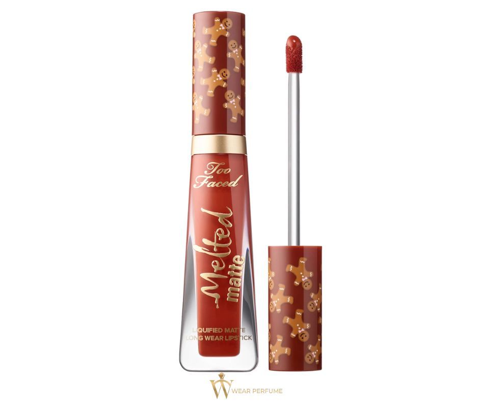  Son kem lì Too Faced Melted Matte Gingerbread Man - Màu Cam Cháy 