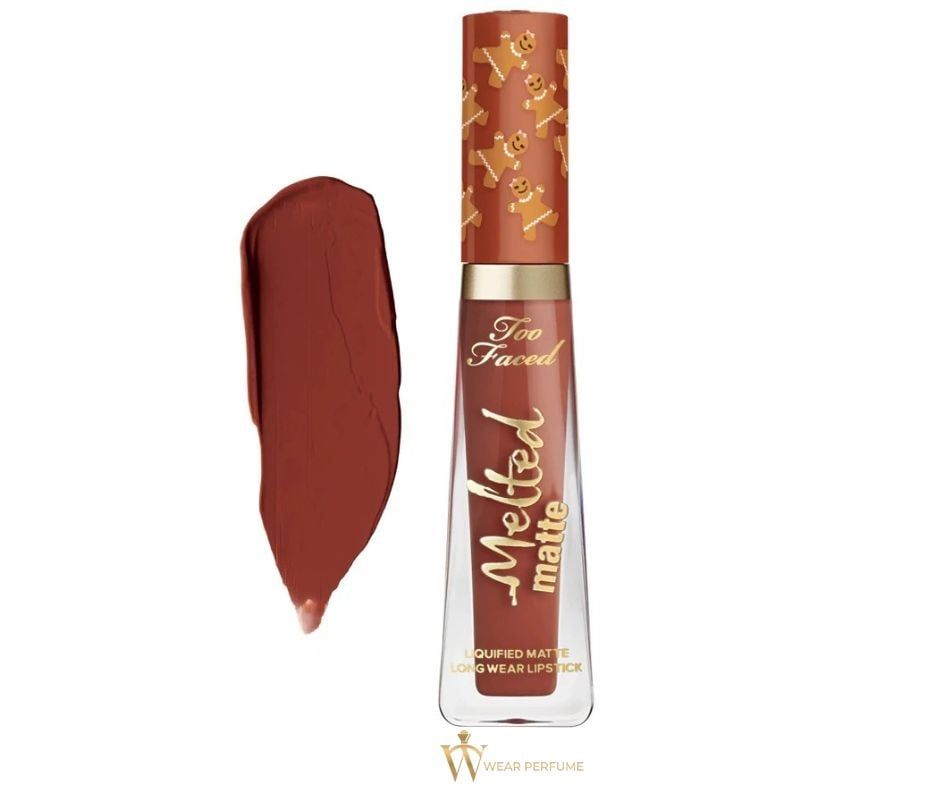 Son kem lì Too Faced Melted Matte Gingerbread Man - Màu Cam Cháy 