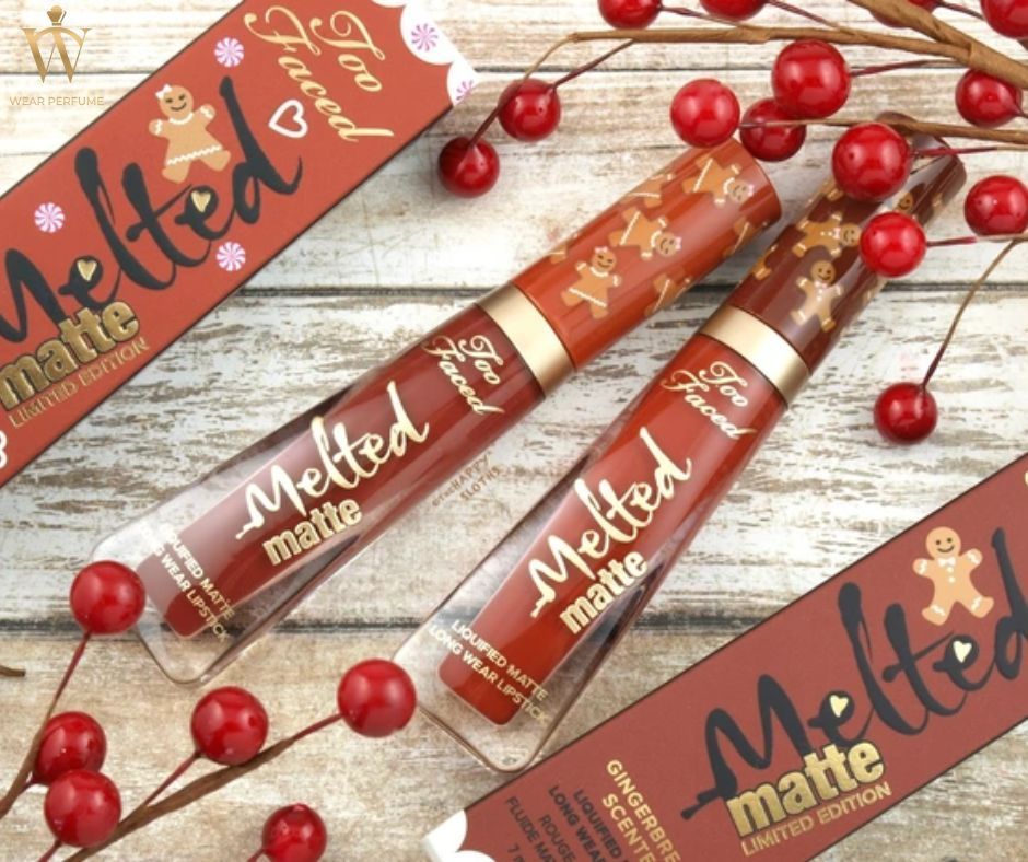  Son kem lì Too Faced Melted Matte Gingerbread Man - Màu Cam Cháy 