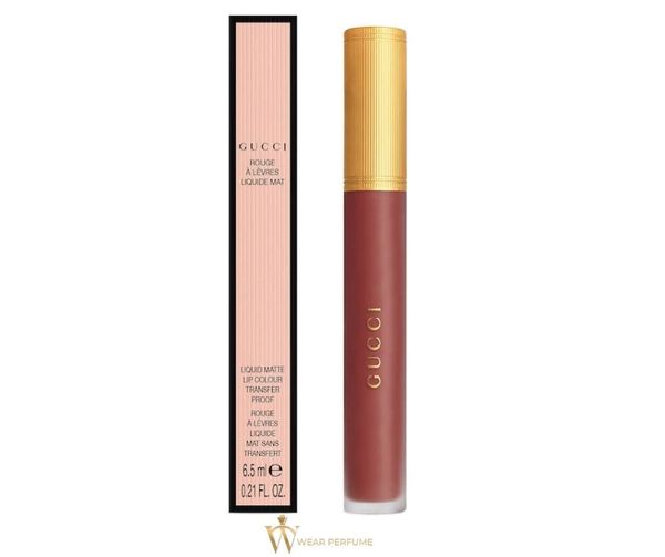  Son Kem Gucci Rouge Liquid Matte Màu 203 Mildred Rosewood - Màu Hồng Đất 