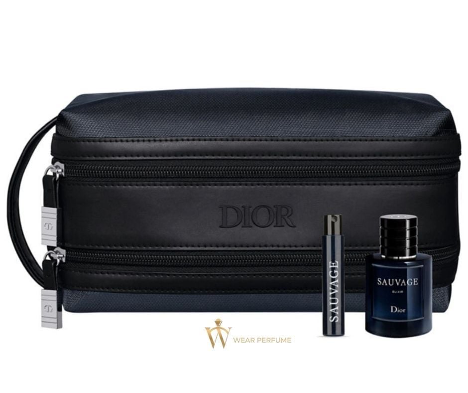  Set Nước Hoa Dior Sauvage Elixir 7.5ml + Serum Dior 5ml (Tặng kèm túi) 