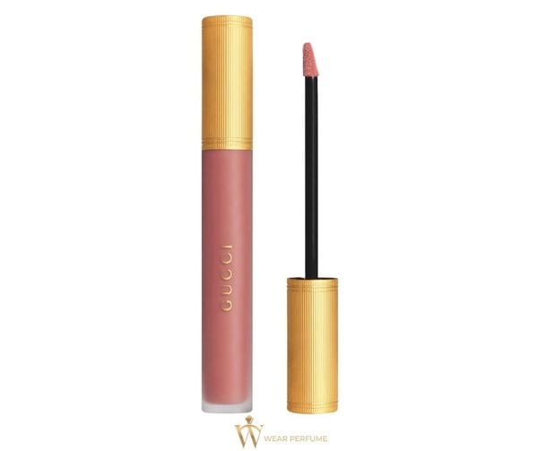  Son Kem Gucci 114 Grace Cinnamon Rouge À Lèvres Liquid Matte - Màu Hồng Nâu 