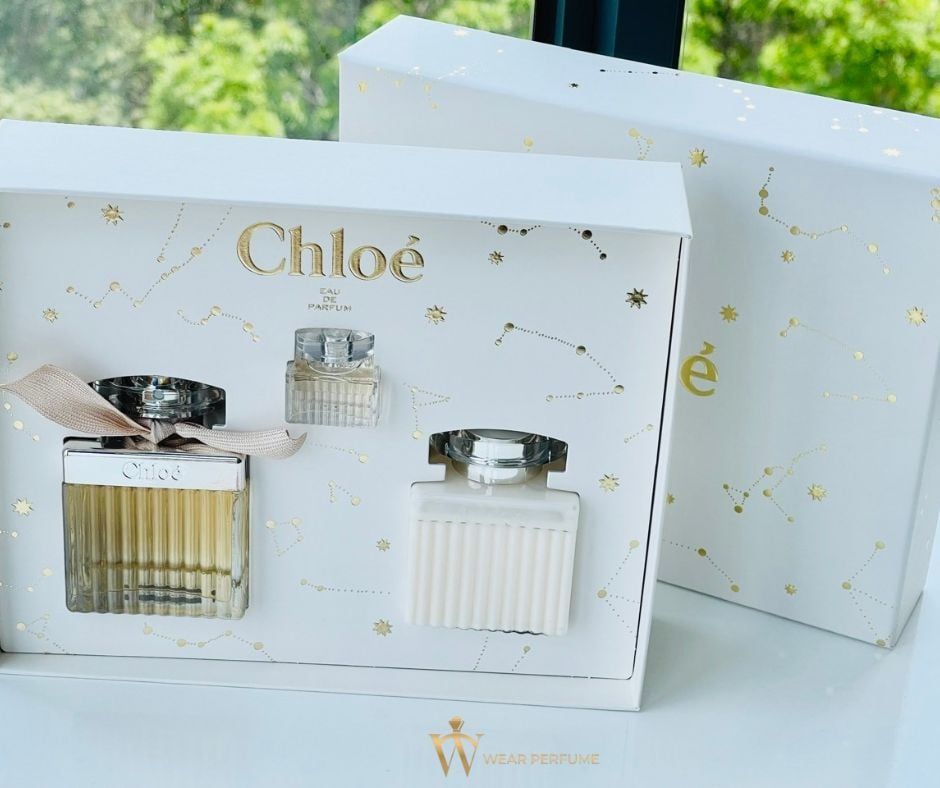  Giftset Nước hoa Chloe (EDP 75ml + 5ml & Body Lotion 100ml) 