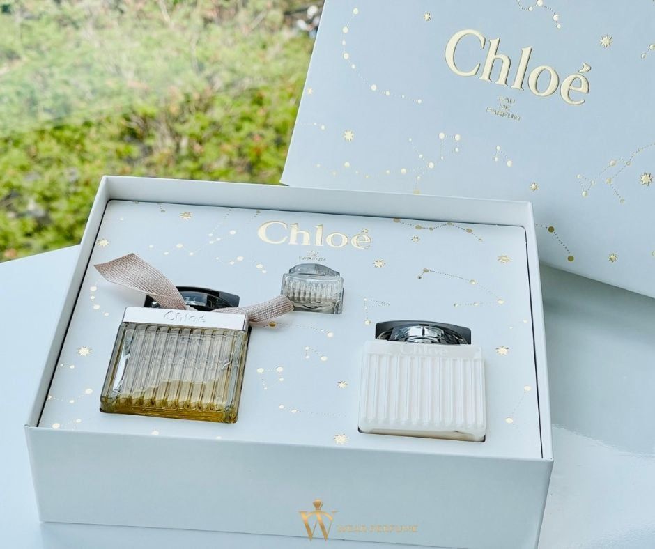  Giftset Nước hoa Chloe (EDP 75ml + 5ml & Body Lotion 100ml) 