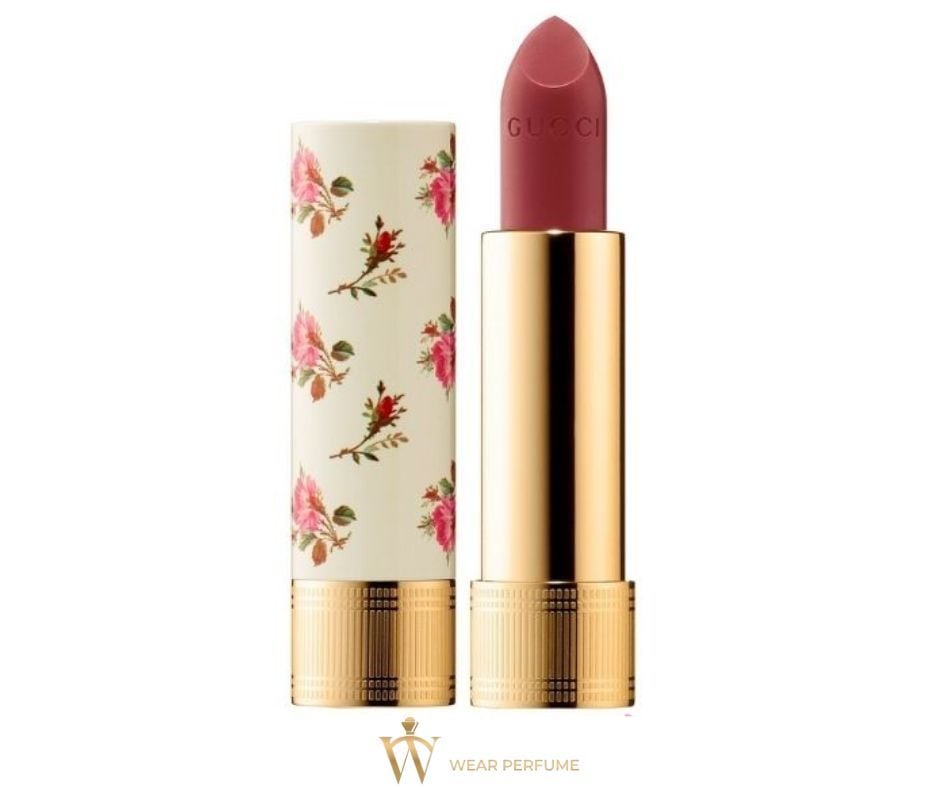  Son Gucci Rouge À Lèvres Voile Lipstick 203 Mildred Rosewood - Hồng Đỏ Đất 