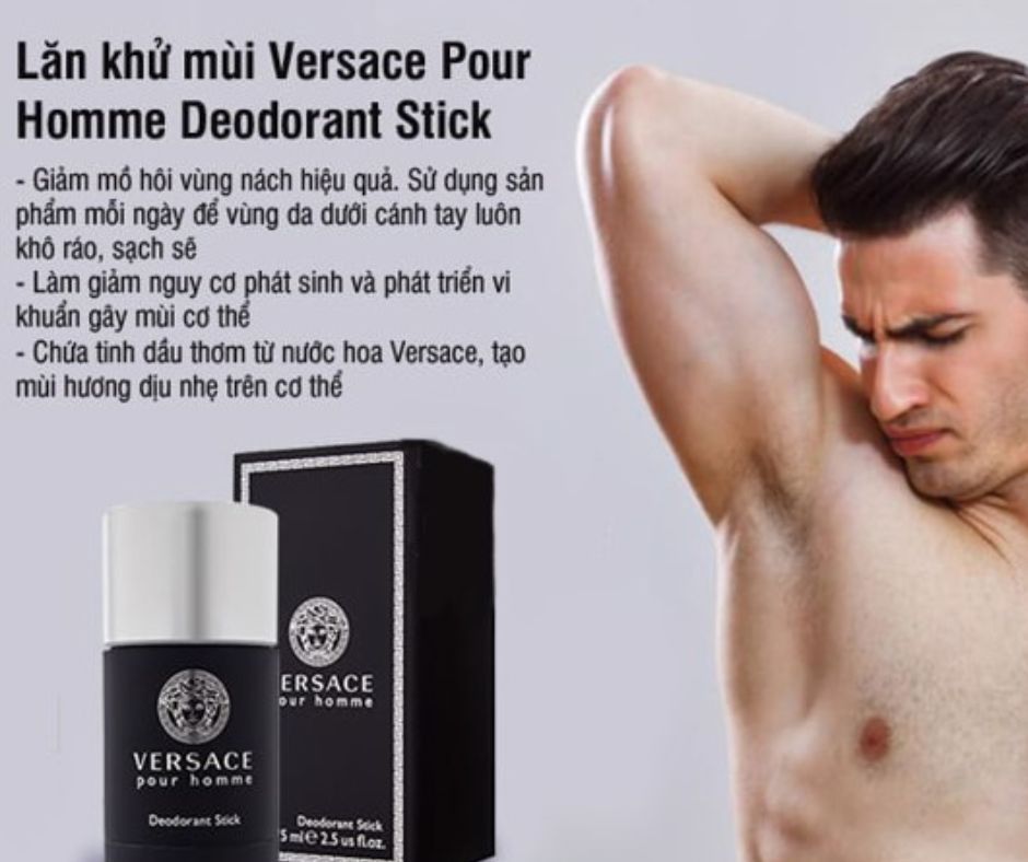  Lăn khử mùi Versace Pour Homme Deodorant Stick 75ml 