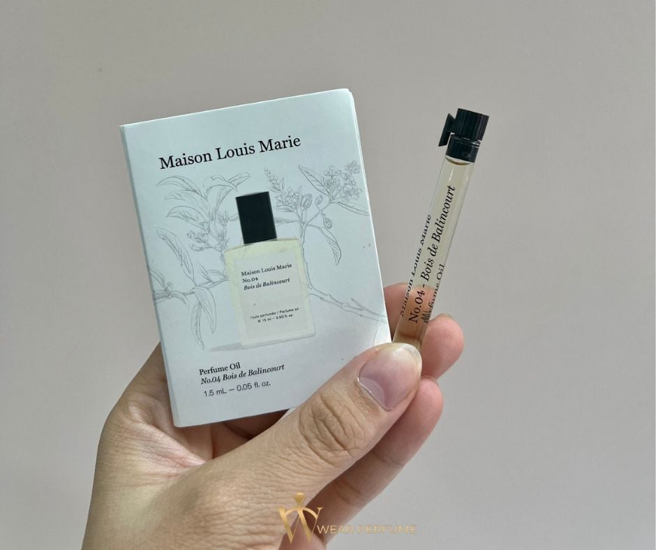  Vial Tinh Dầu Nước Hoa Maison Louis Marie No.04 Bois de Balincourt 1.5ML 
